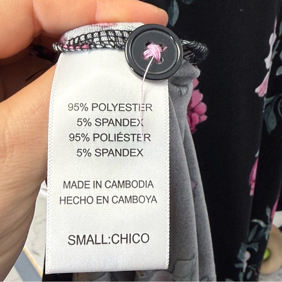 Room Service, Floral Black Pajama Set. Size Small. In excellent condition! - Picture 8 of 9